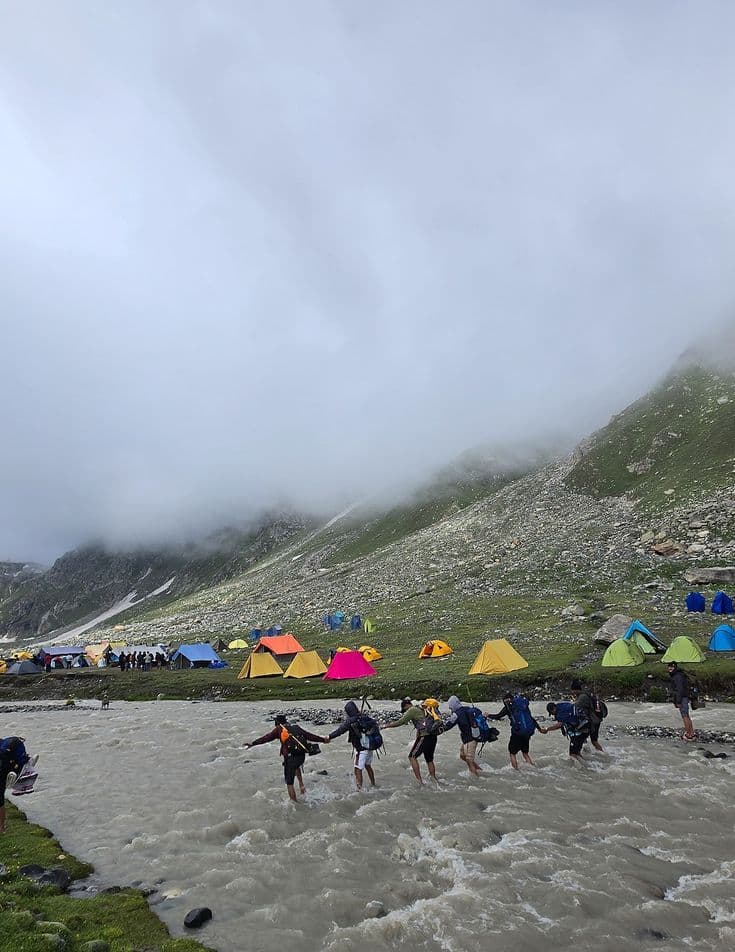 Jobra riverside camping, Himachal Pradesh